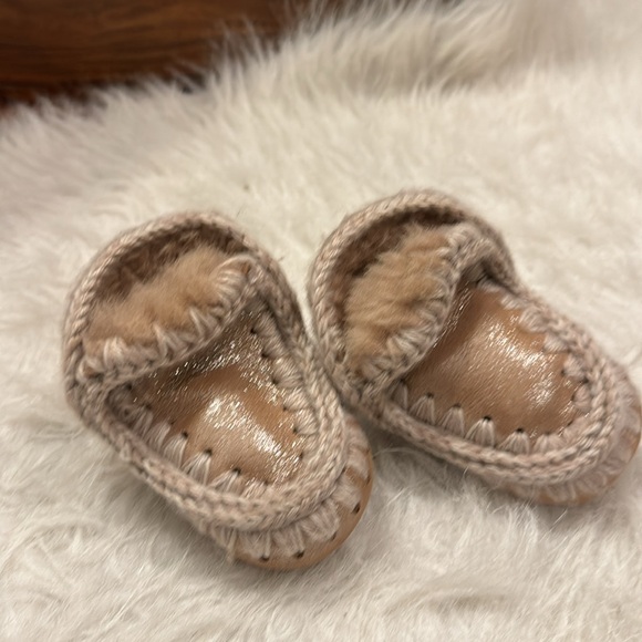 Mou Boot Eskimo Infant metallic leather size M pre-owned. - Picture 2 of 11
